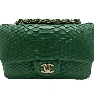 Channel, good quality and python leather. any question feel free